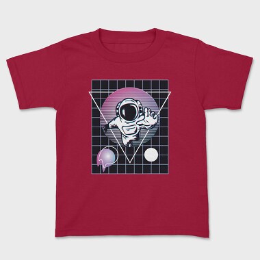 Astronaut Vaporwave, Kids' T-Shirt