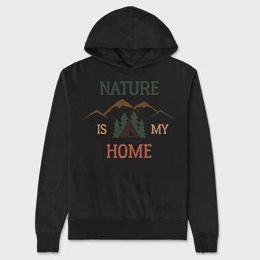 Nature Is My Home, Unisex Men's Hoodie