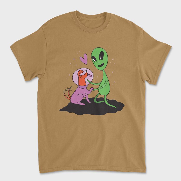 Alien Dog, Унисекс Мъжка Тениска