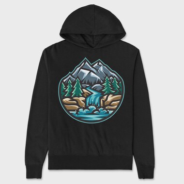 Unisex Men's Hoodie, Nature Landscape
