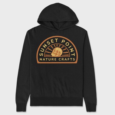 Sunset Point, Unisex Men's Hoodie