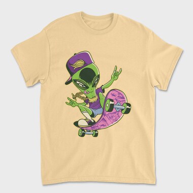 Alien Skate, Unisex Men's T-Shirt