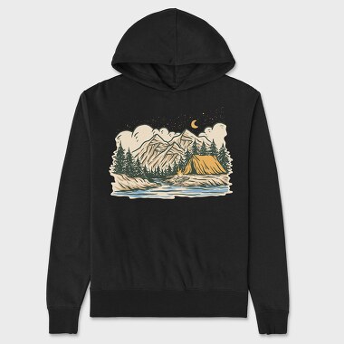 Night Camp 2, Unisex Men's Hoodie