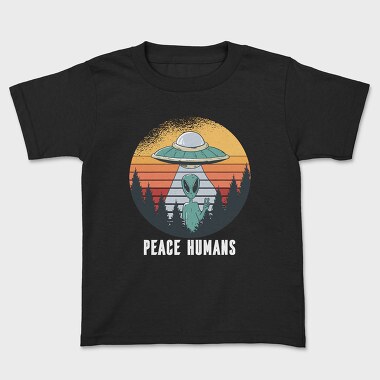 Peace Humans, Kids' T-Shirt
