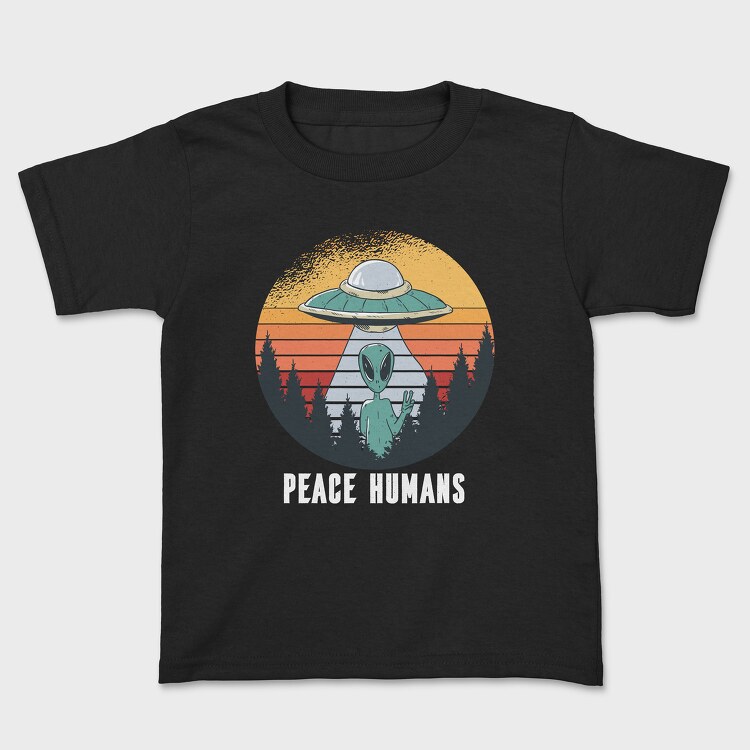 Peace Humans, Kids' T-Shirt