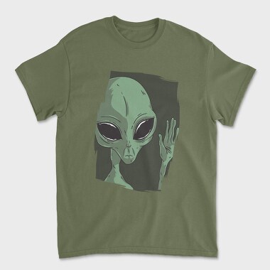Sad Alien, Unisex Men's T-Shirt