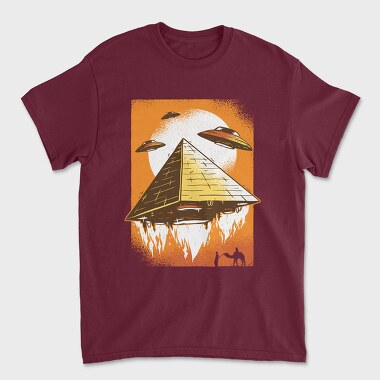 Ufo Pyramid, Unisex Men's T-Shirt