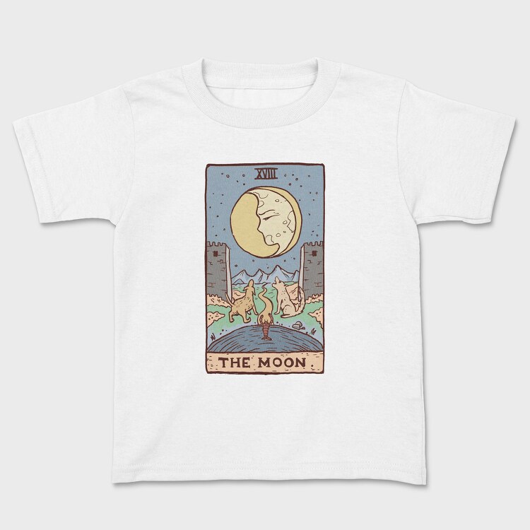 The Moon Tarot Classic, Kids' T-Shirt