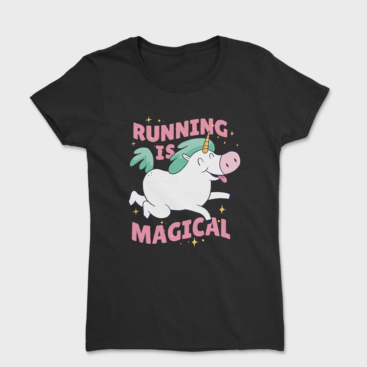 Running Is Magical, Women's T-Shirt