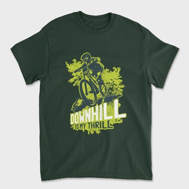 Downhill Is My Thrill, Unisex Men's T-Shirt