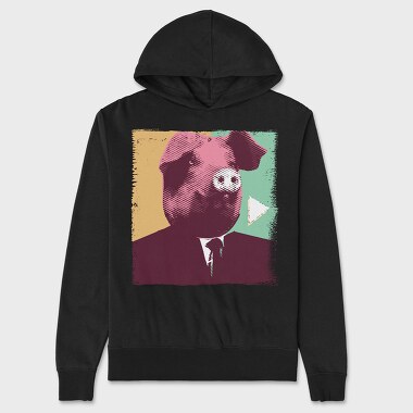 Pig Head, Unisex Men's Hoodie