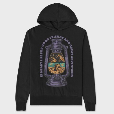 Lantern Camping, Unisex Men's Hoodie