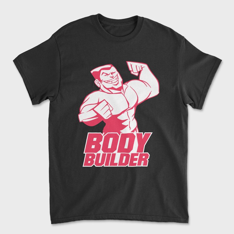 Body Builder, Унисекс Мъжка Тениска