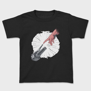 Hand And Motorcycle, Kids' T-Shirt