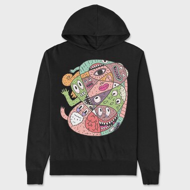 Abstract Monster 1, Unisex Men's Hoodie