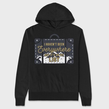 Travel Everywhere, Unisex Men's Hoodie