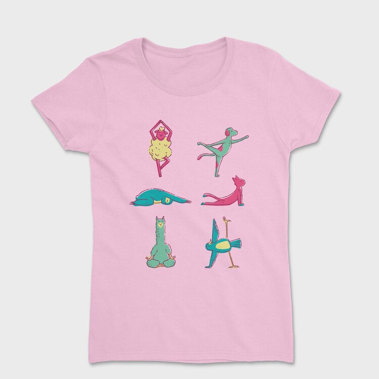 Animals Doing Yoga, Women's T-Shirt