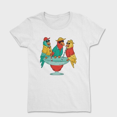 Parrots Drinking, Women's T-Shirt