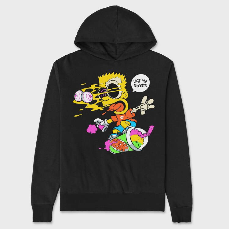 Raven Perch on the Flower Branch, Unisex Men's T-Shirt