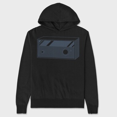 Vintage Audio Illustration, Unisex Men's Hoodie