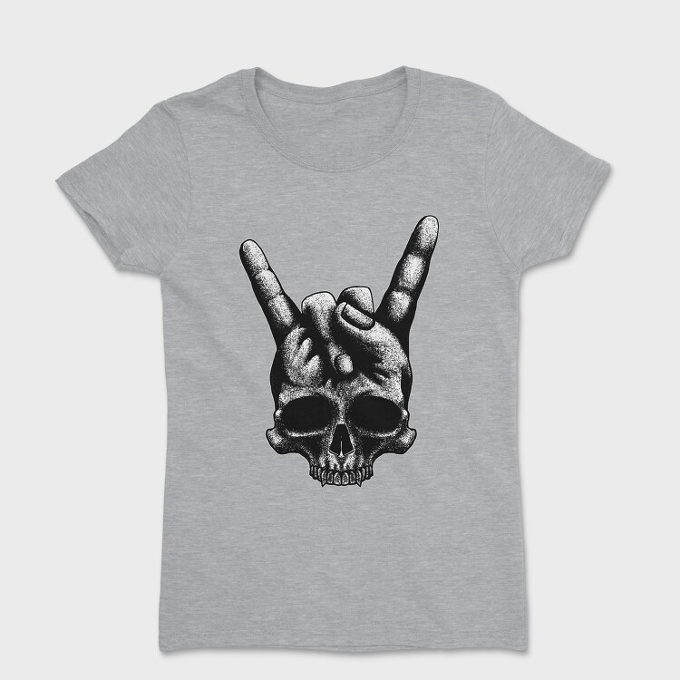 Heavy Metal Skull, Women's T-Shirt