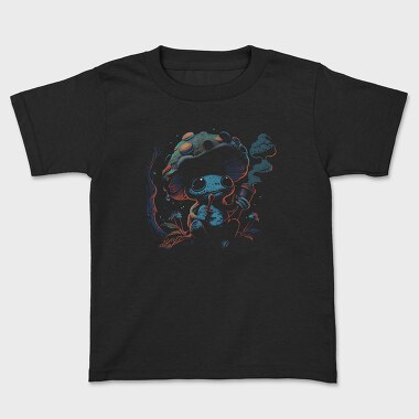 Mushroom Smoking Forest, Kids' T-Shirt
