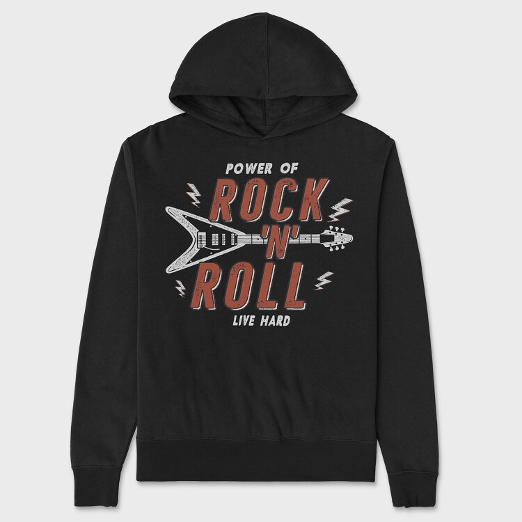 Rock N Roll Color, Unisex Men's Hoodie