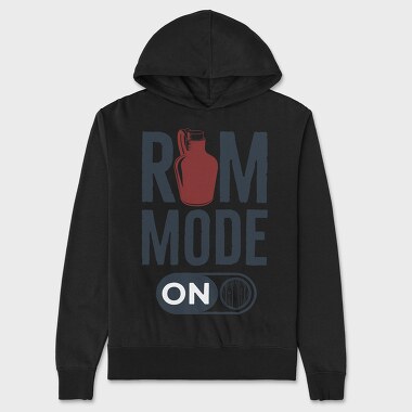 Rum Mode On, Unisex Men's Hoodie