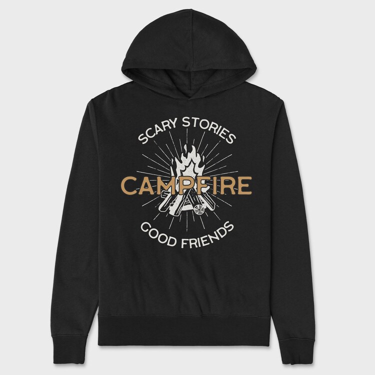 Scary Stories Campfire, Unisex Men's Hoodie