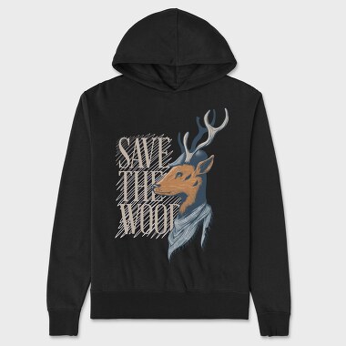 Deer Save the Wood, Унисекс Мъжко Суичър