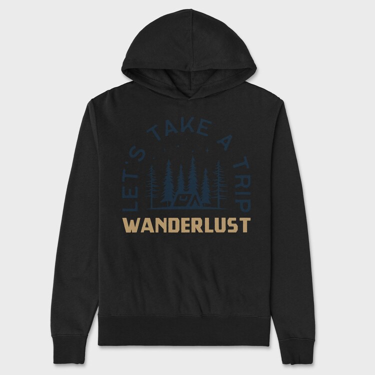 wander lust, Unisex Men's Hoodie