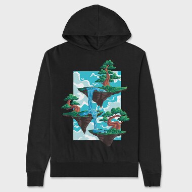 Bonsai Floating Island, Unisex Men's Hoodie