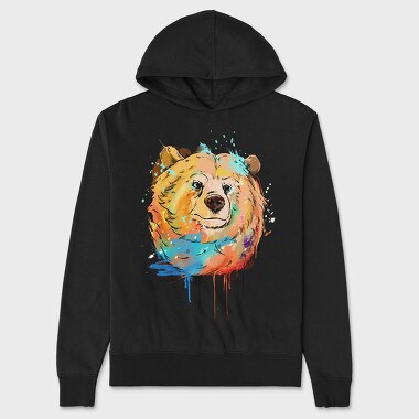 Colorful Bear, Unisex Men's Hoodie