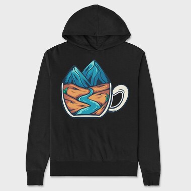 Mountain Illustration 4, Unisex Men's Hoodie