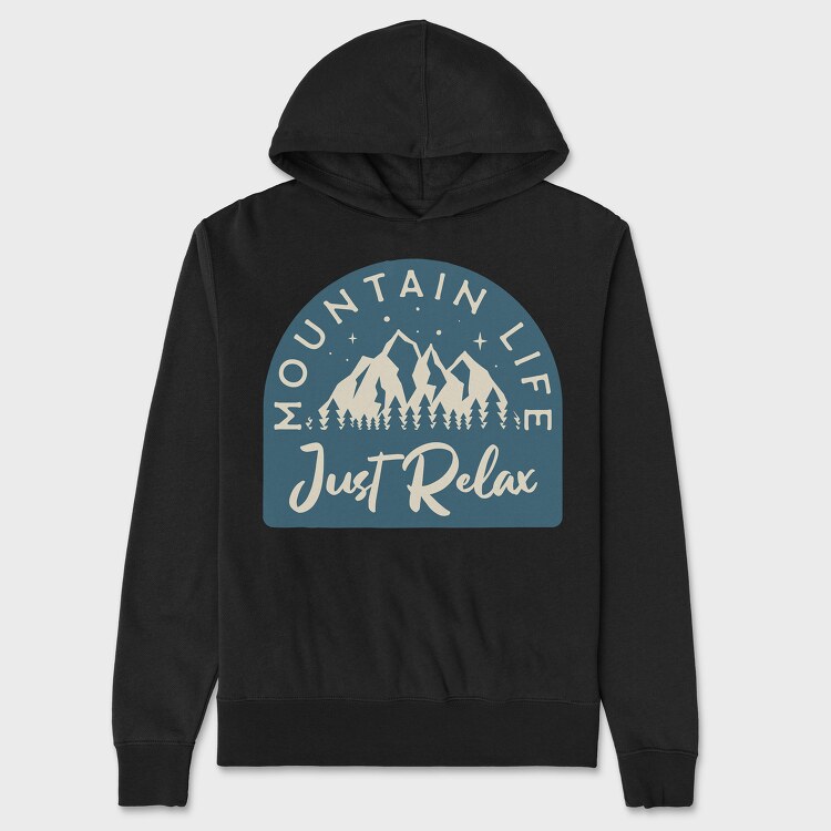 Mountain Life Just Relax, Unisex Men's Hoodie