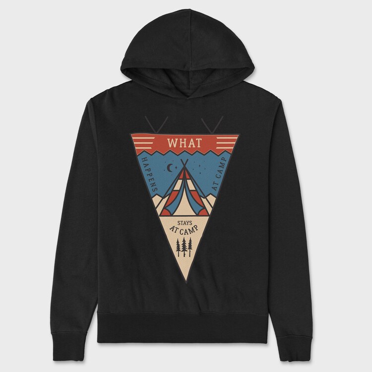 What Happens at Camp, Unisex Men's Hoodie