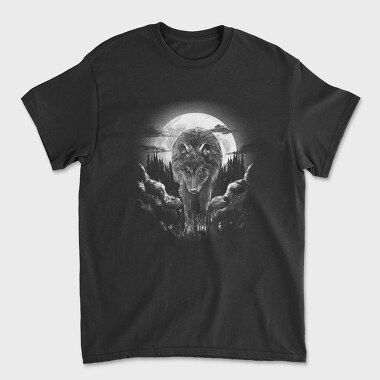 Wolf Woods Moon, Unisex Men's T-Shirt