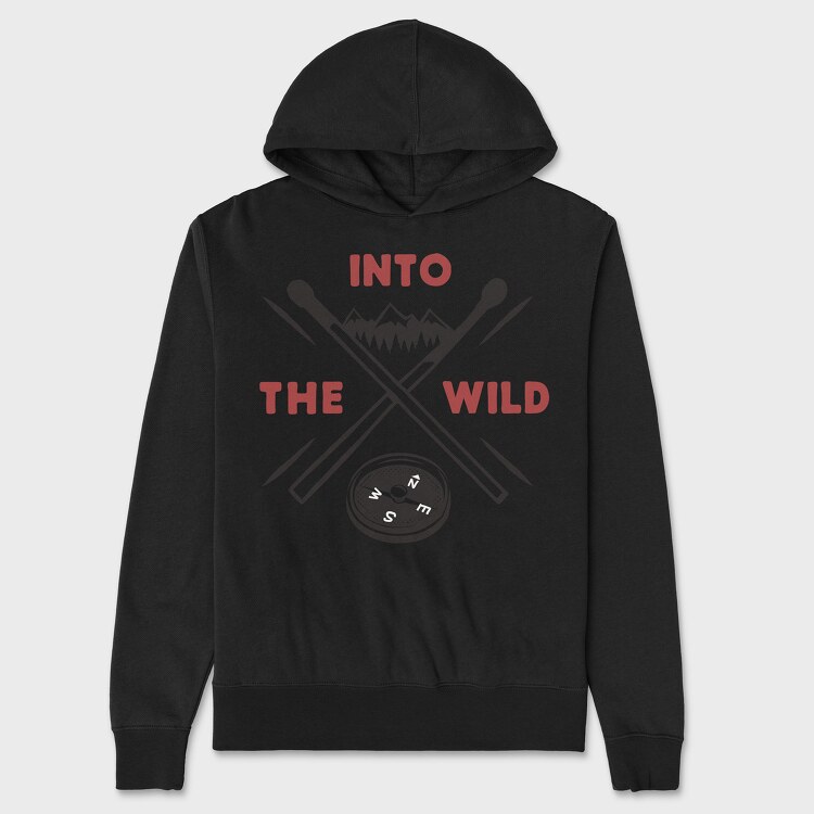 Into the Wild, Unisex Men's Hoodie