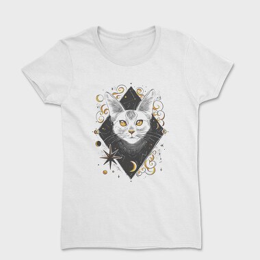 Cosmic Cat Orange, Women's T-Shirt