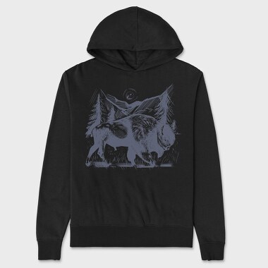 Byson Hand Draw, Unisex Men's Hoodie