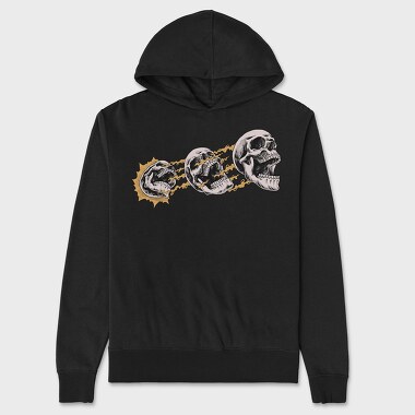Skulls 2, Unisex Men's Hoodie