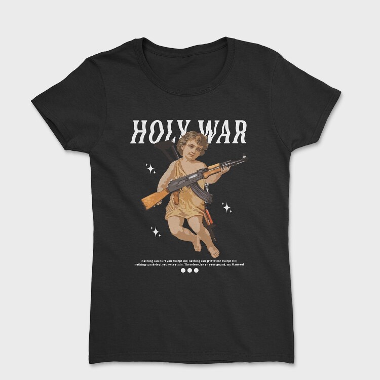 Angel With Gun, Women's T-Shirt