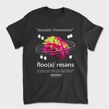 Beautiful Fluorescence, Unisex Men's T-Shirt