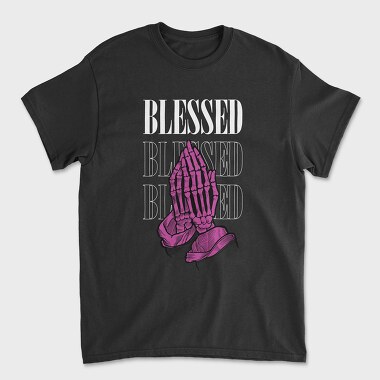 Blessed Skeleton Hands, Unisex Men's T-Shirt