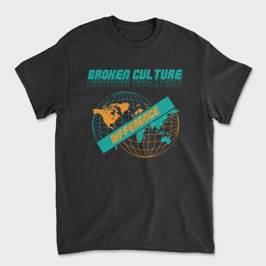 Unisex Men's T-Shirt, Broken Cculture