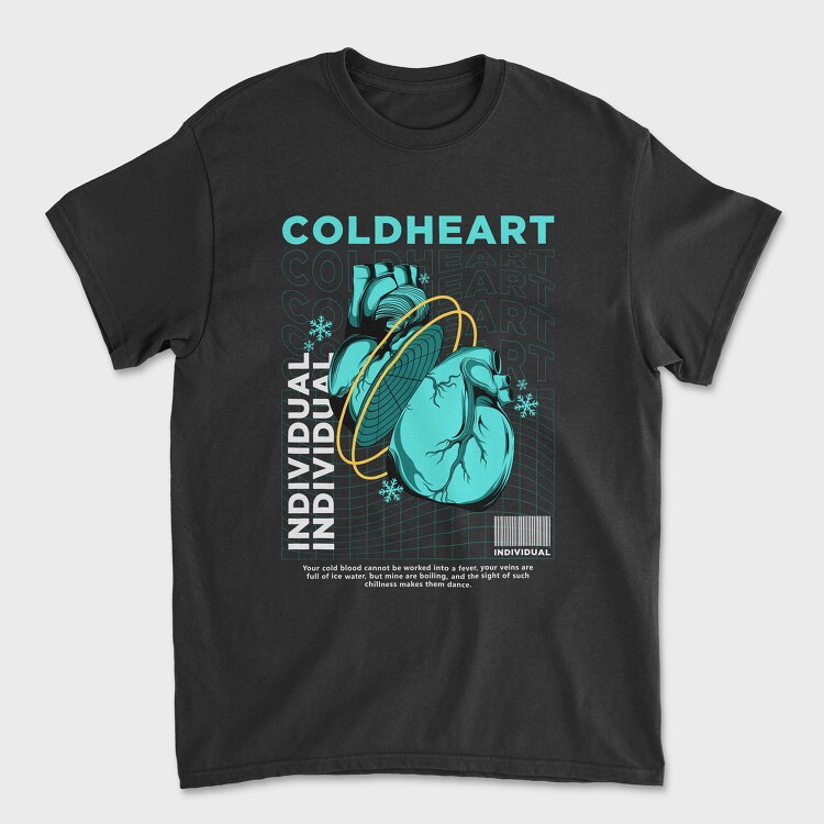 Cold Heart, Унисекс Мъжка Тениска