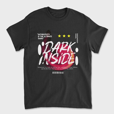 Dark Inside, Unisex Men's T-Shirt