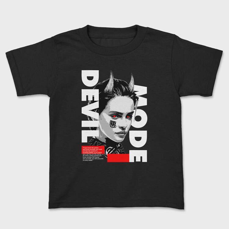 Devil Mode, Kids' T-Shirt