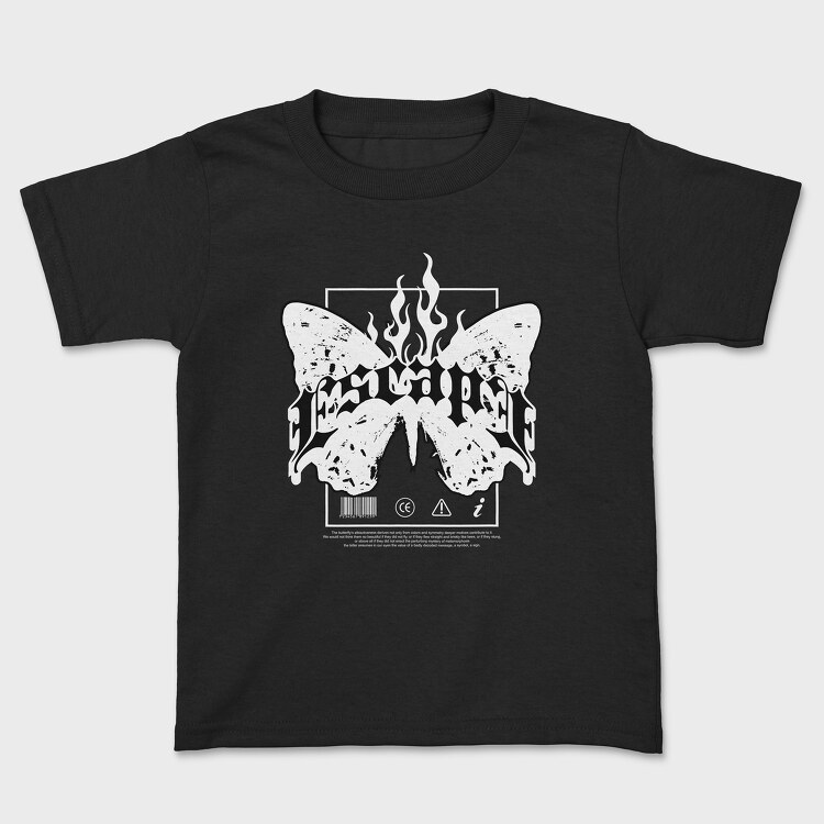 Escape Butterfly, Kids' T-Shirt