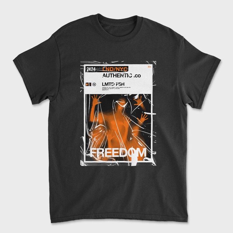 Freedom Orange Shadow, Унисекс Мъжка Тениска